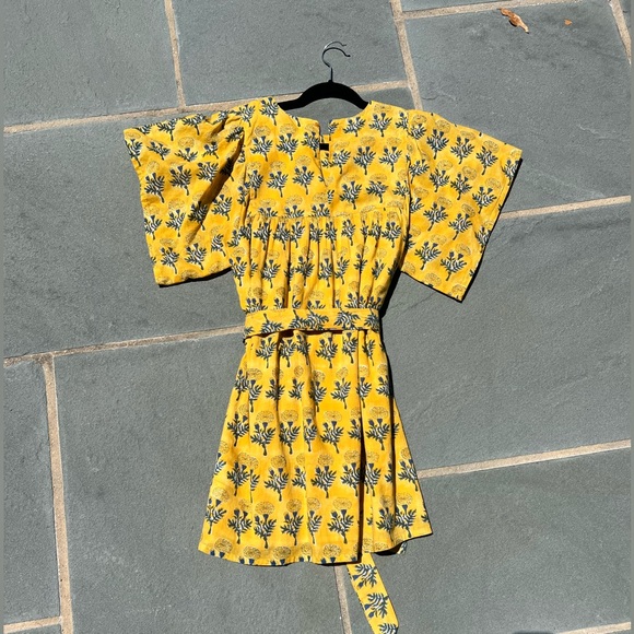 Emerson Fry Yellow Mini Dress - Picture 3 of 4